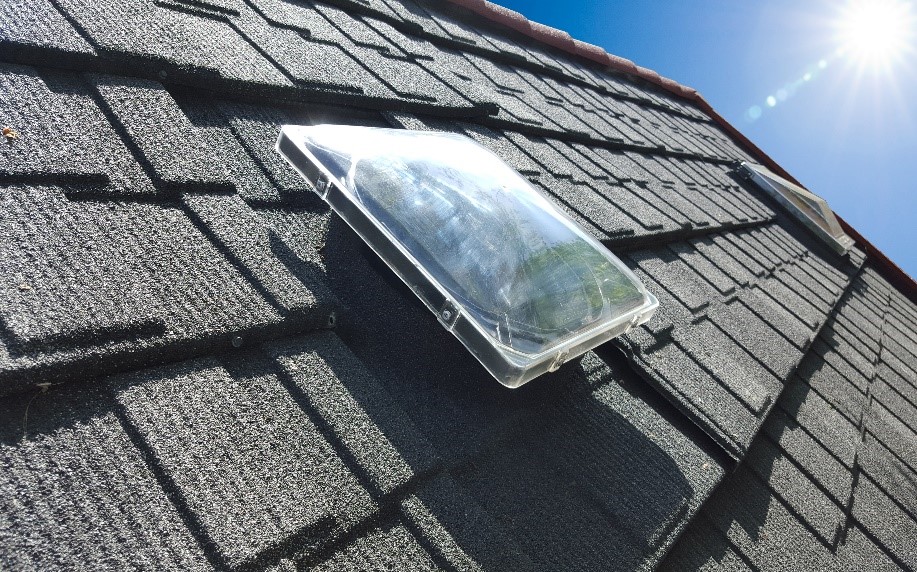 2 Decra® Sun Tunnels allow you to direct natural light to where you want it. 2