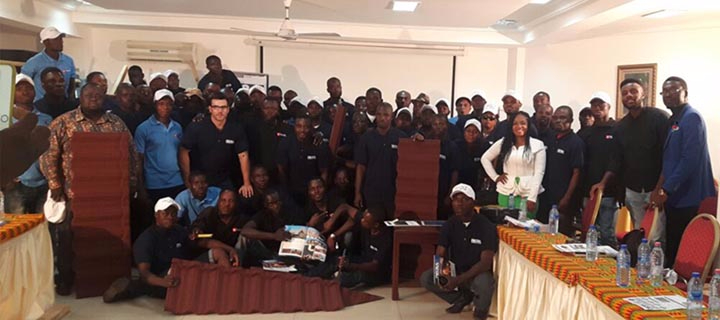 Installation Training Success in Ghana 2