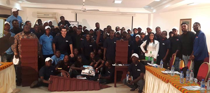 Installation Training Success in Ghana 1